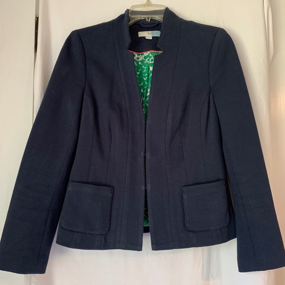 Boden Jackets & Blazers - Boden navy blue Ponte knit blazer/jacket